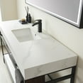 thumbnail image 6 of Vinnova Funes 60" Single Sink Bathroom Vanity in Matte Black Frame White Top with Mirror, 6 of 7