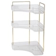 thumbnail image 2 of Tnobhg 2-Tier Corner Bathroom Storage Shelf High Stability Strong Load-bearing Perfume Tray Makeup Storage Rack Home Supplies, 2 of 8
