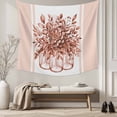 thumbnail image 5 of Eucalyptus Brown Large Tapestry for Bedroom Wall Hanging Tapestry, Stripes Bottle Flower Cactus Plant Ceiling Backdrop Tapestries Poster Blanket Wall Decor for Teens Room Living Room Dorm 86" x 104", 5 of 8
