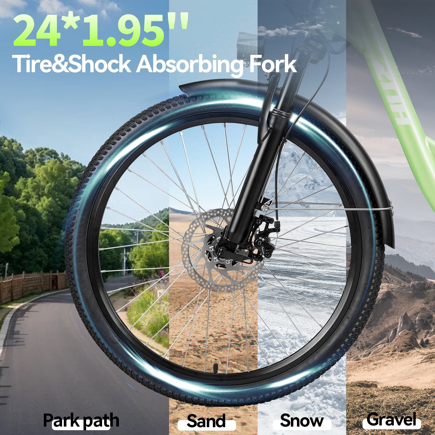 ZNH 24" Electric Bike for Adults 16+, 700W Motor Ebike with 48V 13Ah Battery, 20MPH Max Speed, UL2849 Certified, Recreational Use Only