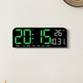 thumbnail image 3 of IMossad 8.4''Large Digital Wall Clock, Led Alarm Clock with Big Digits, Date, Temperature, DST, Modern Decor Design for Desk,5-Level Brightness for Room, Bedroom, Gift, 3 of 6