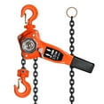 thumbnail image 2 of 0.75 Ton 1650LBS Ratchet Comealong Lever Chain Hoist Lift Puller, 10 FT Chain with Heavy Duty Hooks for Ship Hoisting, Warehouse Loading, Equipment Moving, 2 of 8