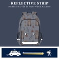 thumbnail image 5 of FORMRS Unisex School Backpack 17" Student Travel Bag with Laptop Compartment, Brown Cartoon Bears, 5 of 7