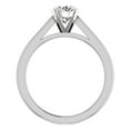 thumbnail image 4 of Diamond Engagement Ring For Women Round GIA Certified Solitaire 4-Prong 0.75 Carat 14K White Gold (J,I1), 4 of 7