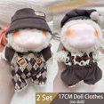 thumbnail image 4 of Set de ropa para muñecas de 17 cm ABAOWO Cute Hat & Outfit 2 Set, 4 of 4