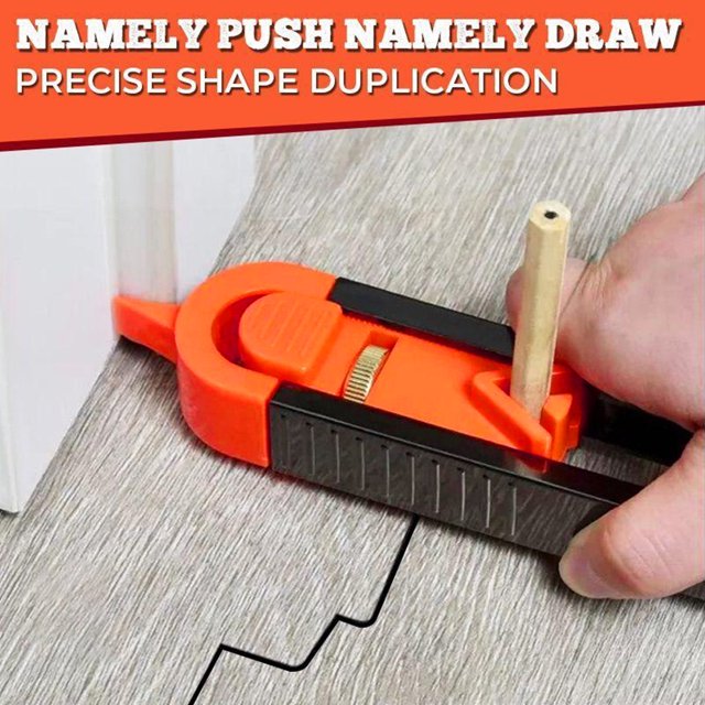 Pcapzz Contour Gauge,Profile Scribing Tool with Lock Adjustable Locking