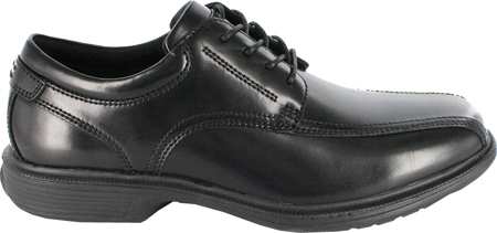 nunn bush men's bartole street bicycle toe oxford lace up with kore slip resistant comfort technology, black, 10 wide us - image 2 of 7