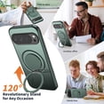 thumbnail image 4 of Magnetic For Google Pixel 10 Pro XL/9Pro XL Phone Case,360° Rotatable Ring Kickstand,Compatible with Mag-safe,Anti-Drop Protection,Heavy Duty Shockproof Anti-Scratch Rugged Phone Case Cover,Green, 4 of 7