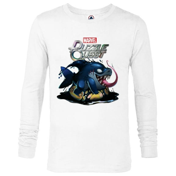 Marvel Puzzle Quest Jeff Land Shark Jeffrey Symbiote Floatie - Long Sleeve T-Shirt for Men - Customized-White