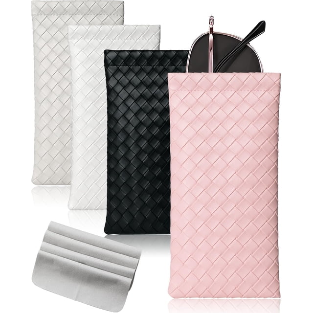Fundas blandas para gafas First-Zgel para mujeres, hombres y niñas (paquete de 4)