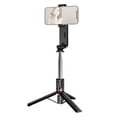thumbnail image 1 of 111cm/43.7" 7-Section Foldable Selfie Stick Tripod with Detachable LED Fill Light (3000K-6500K, 9 Brightness Levels), Wireless Remote Control (10m Range, CR1632 Battery Included), Adjustable Phone, 1 of 2