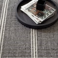 thumbnail image 2 of Dash & Albert Malta Handwoven Wool Rug, 2' x 3', Black/Ivory, 2 of 5