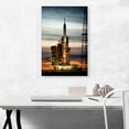 thumbnail image 2 of ARTCANVAS NASA Space Rocket on Launch Pad Ready for Takeoff Canvas Art Print - Size: 26" x 18" (0.75" Deep), 2 of 9