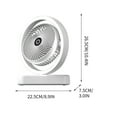 thumbnail image 2 of AZXY Desk Fan,Table Fan,Desktop Fans for Home,Desk Fans with Light and Rotating Head,Small Quiet Personal Tabletop Fans for Bedroom, 2 of 6