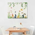 thumbnail image 2 of HENGT Easter Rabbit Canvas Wall Art - Cute Gnomes Easter Eggs Spring Tulip Flower Plants Wall Decor Stretched &amp; Framed Artwork Paintings Ready to Hang for Living Room Bedroom Kitchen, 2 of 5