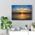 thumbnail image 5 of Scripture Walls  The Lord Shall Fight For You Exodus 14:14Bible Verse Canvas Christian Wall Art Ready to Hang Unframed, 5 of 7