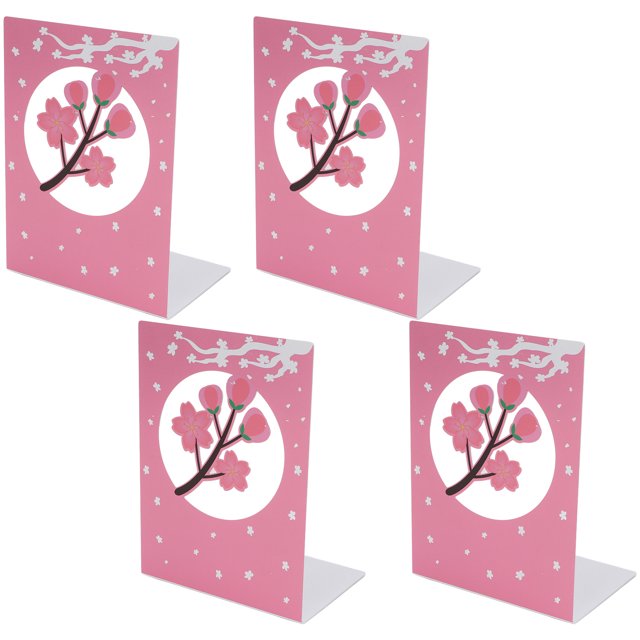Sujetalibros de Metal ANGGREK 4 Piezas Exquisitos y Hermosos Bordes redondeados