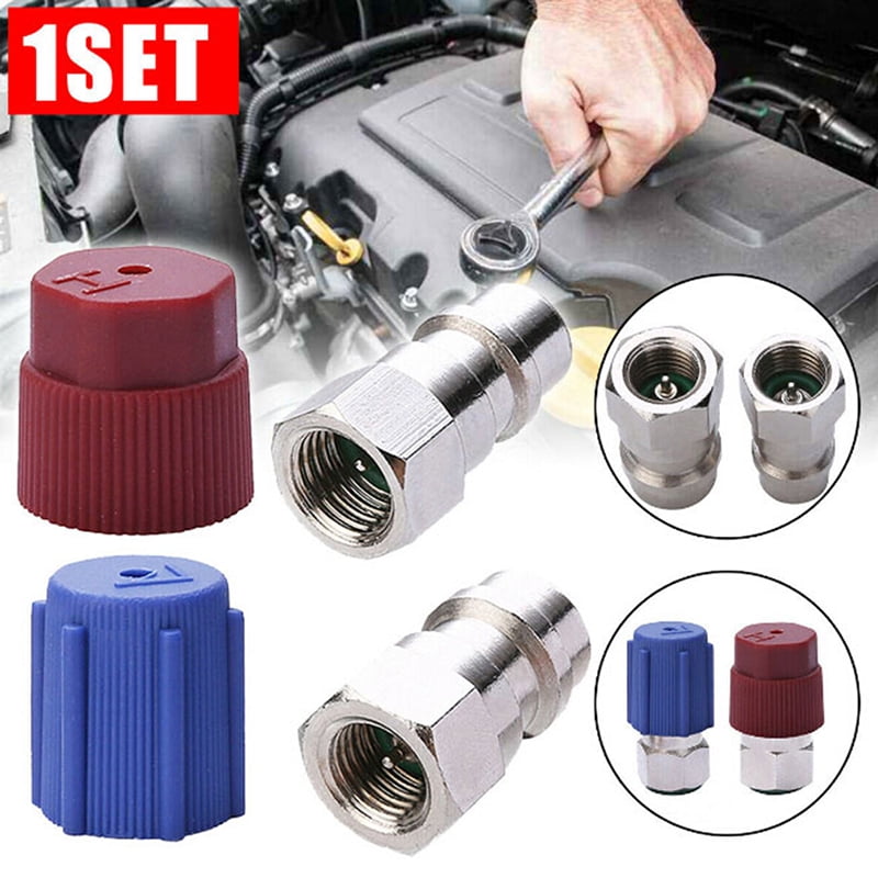 R12 to R134a Retrofit Conversion Adapter Fitting 1/4 SAE Valves Kits