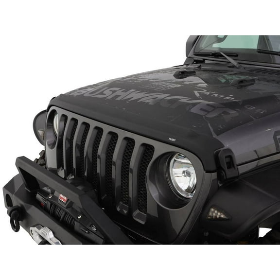 Husky Liners 2830148 Aeroskin II Bug Shield Fits 2018-2025 Jeep Wrangler JL Includes 4xe & Gladiator Except 392 Rubicon & Mojave Textured Black