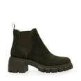 thumbnail image 2 of Steve Madden Howler Block Heel Platform Ankle Boots Olive Suede (6, Olive Suede), 2 of 6