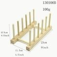 thumbnail image 2 of Bamboo Wooden Dish Rack Plates Holder Kitchen Storage Cabinet Organizer For Dish / Plate / Bowl / Cup / Pot Lid / Cutting Board, 2 of 7