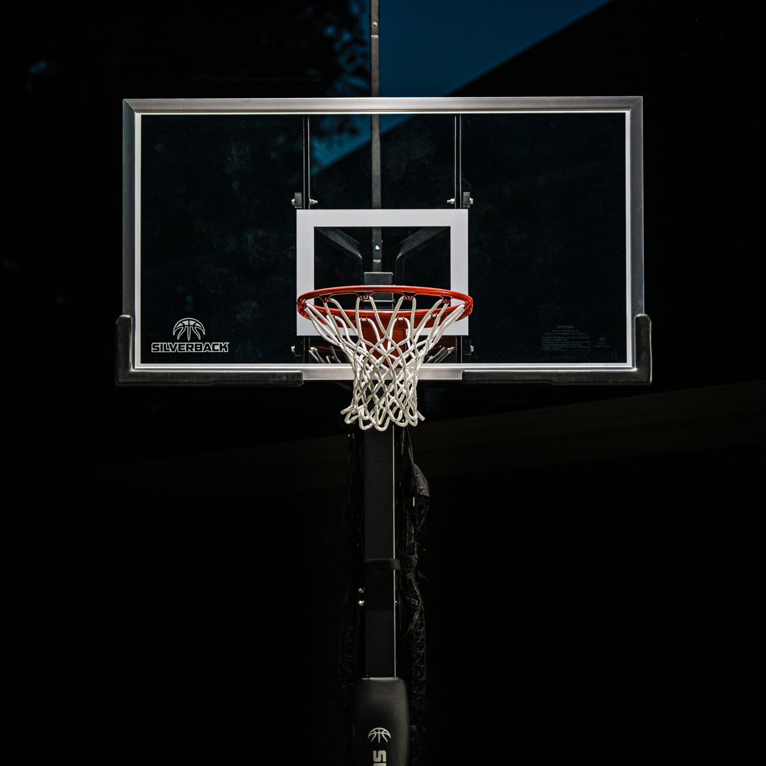 Silverback LED Basketball Hoop Light Illuminates Backboard, Rim, and Court and Fits Most in-Ground Hoops - 1