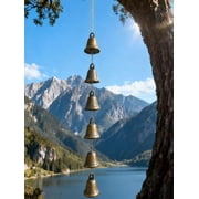 Metal Wind Chimes Outdoor Deep Tone Hanging Bells Feng Shui Garden Decor Memorial Wind Chime for Patio Porch Balcony Courtyard Backyard Home Relaxation Sympathy Housewarming Decorative Ornament
