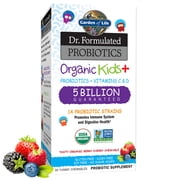 Garden of Life Dr. Formulated Probiotics Organic Kids+, Berry Cherry, 30 Chewables