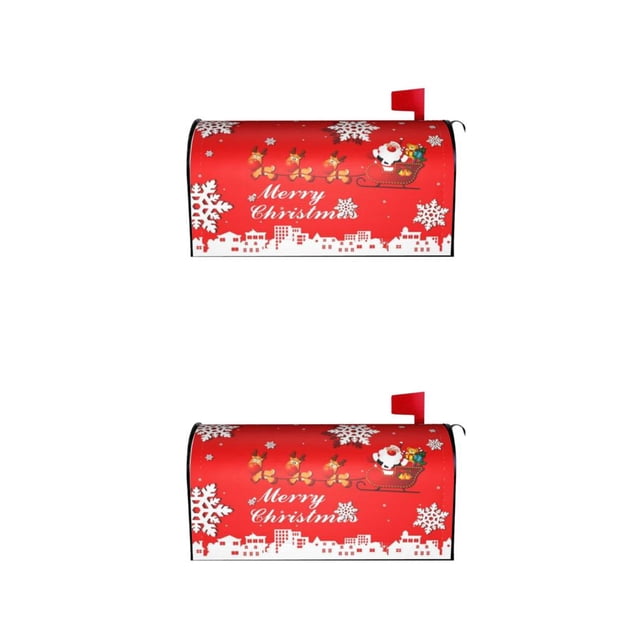 relayinert Brighten Up Front Yard Bright And Warm Decoration Mailbox Cover Standard Size Cloth Printed Spring Mailbox Cover YTYH2309036 2Set