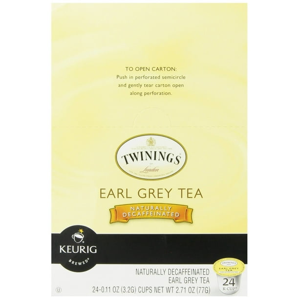 Twinings Earl Grey Decaf Tea, Keurig KCups, 24 Count