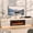 White for 95", variant on Anrist Electric Fireplace TV Stand for TVs up to 80" with LED Lights & 4 AC Power Outlets, TV console for Living Room, White, Ship in 2 Boxs