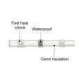 thumbnail image 3 of 150pcs 26-24 AWG Solder Seal Wire Heat Shrink Butt Connectors Waterproof Solder Sleeve for Marine, White, 3 of 6