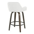 thumbnail image 6 of LumiSource Brown Daniella 26" Fixed-Height Counter Stool - Set of 2, 6 of 6