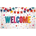 thumbnail image 3 of Welcome Party Banner Colorful Hearts Stars Backdrop Background Decorations Home Event Photography Props Party Supplies, 3 of 4