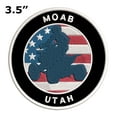 thumbnail image 2 of Moab, Utah ATV / OHV American Flag 3.5 Inch Iron Or Sew On Embroidered Fabric Badge Patch Extreme Sports Iconic Series, 2 of 2