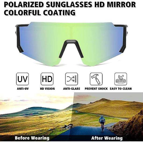 Ffiy Polarized Sports Sunglasses For Men Women,driving Fishing Cycling Mountain Bike Sunglasses Uv400 Protection