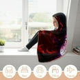 thumbnail image 6 of Demon Slayer Wearable Blanket Cloak Arctic Velvet Hooded Blanket Soft Fuzzy Hoodie Blanket Cape for Adults Kids 40"x50", 6 of 8