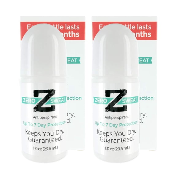 ZeroSweat Antiperspirant Deodorant | Clinical Strength Hyperhidrosis Treatment - Reduces Armpit Sweat (2 Pack)