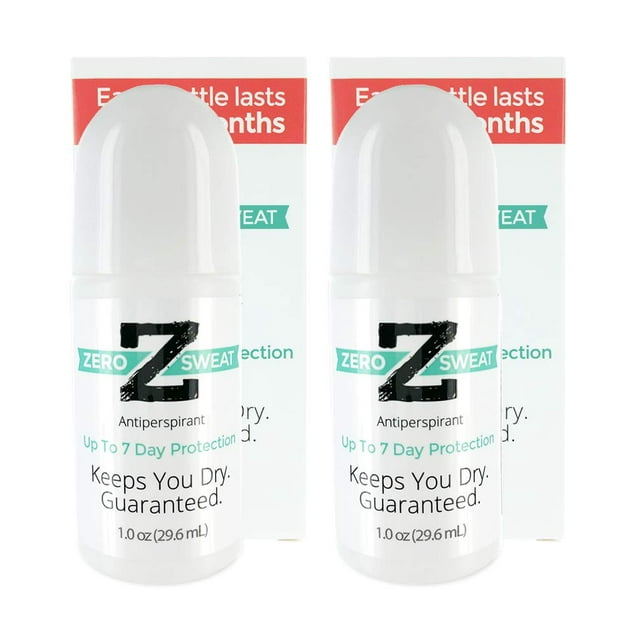 ZeroSweat Antiperspirant Deodorant | Clinical Strength Hyperhidrosis Treatment - Reduces Armpit Sweat (2 Pack)