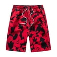 thumbnail image 2 of Juesizh Swim Trunks Men Plus Size Holiday Style Printing Beach Shorts Fashion Casual Qucikly Dry Drawstring Waist Swim Trunks, 2 of 3