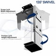 thumbnail image 3 of Soporte para PC VIVO MOUNT-PC01 ajustable para debajo del escritorio/pared, negro, 3 of 4