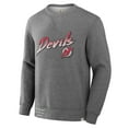 thumbnail image 2 of Men's Fanatics Heather Gray New Jersey Devils Decades Collection Legendary Fleece Pullover Sweatshirt, 2 of 3
