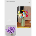 thumbnail image 5 of Artificial Flowers Zinnias Silk Flowers with Stems Blue Zinnia Elegans Artificial Flowers for Outdoors Floral Arrangements Table Centerpieces Wedding Party Home Spring Summer Decor, 5 of 8
