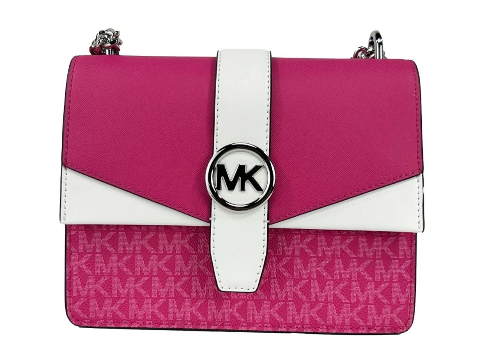 Michael Kors Greenwich Small Color-block Signature Logo Crossbody