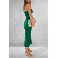 thumbnail image 2 of Vestido PRETTYGARDEN Mujer Maxi Strapless Ajustado Verde M, 2 of 7