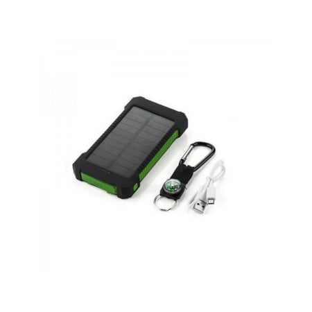 ESOLOM 50,000 mAh Waterproof Portable Power Bank Solar Charger Dual USB Battery Compass Battery
