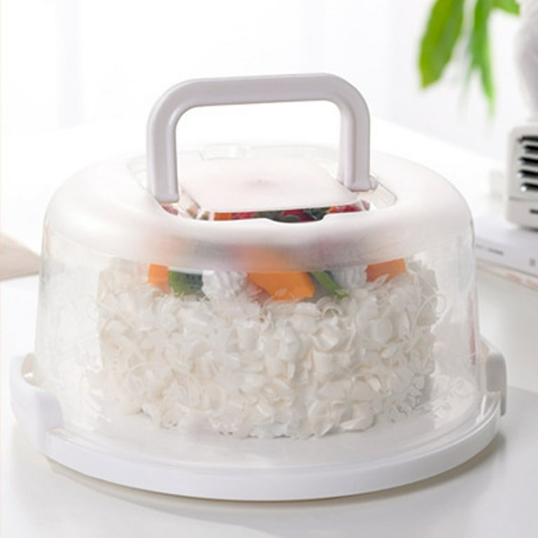 Cake Carrier Handheld 7 Cavity Visible Design Cake Holder