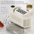thumbnail image 2 of Ice Maker Machine Mini Home/Car Electric Ice Maker Automatic Smart Fast Cream White US Plug, 2 of 6