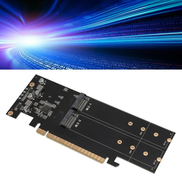 Adaptador PCIE 4.0 X16, PA04 RTK Fácil Instalación Quad M.2 NVMe A PCIe 4.0 X16 Adaptador PCB Rendimiento Estable Profesional 4x32Gbps Para PC