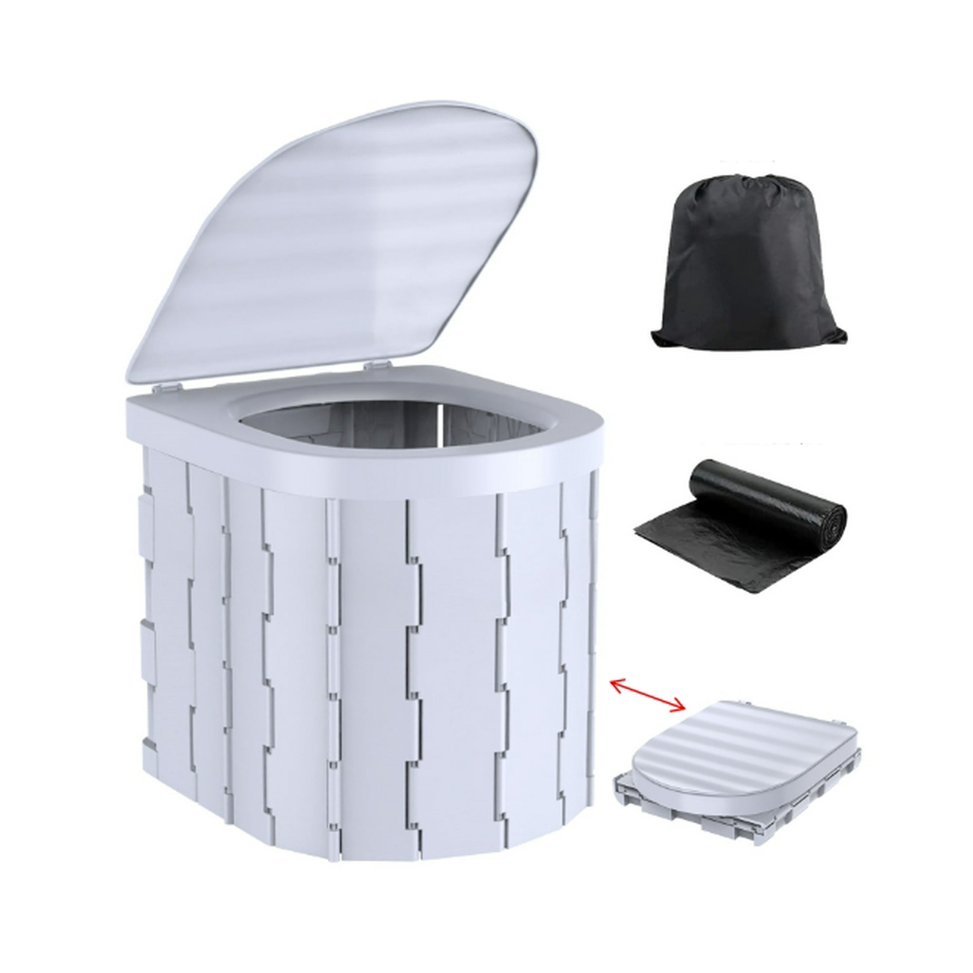 Portable Toilet For Camping Portable Folding Toilet With Lid Waterproof Porta Potty Car Rv Tent Toilet Bucket Toilet Potty